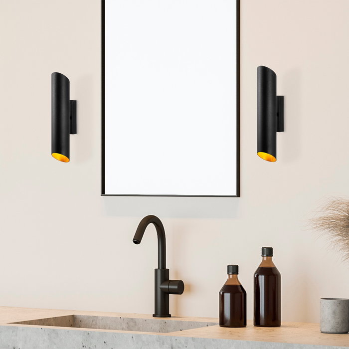 Opviq Cut - 11820 Lámpara de pared Negro y Oro Opviq Cut - 11820 Lámpara de pared Negro y Oro